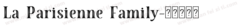 La Parisienne Family字体转换